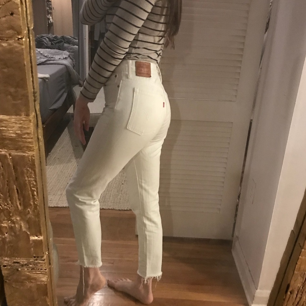 Levi wedgie jeans white 28